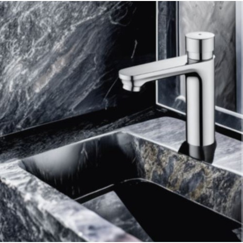 Concealed Wall Washbasin Faucet Chrome Color | Saudi Ceramics