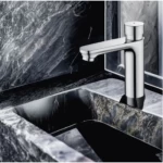 Concealed Wall Washbasin Faucet, Chrome Color | Saudi ceramics