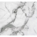 Marble alternative for Decoration Size 290 × 122 cm, Rectangle Shape, white gray veins color