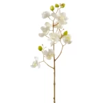 Artificial Flowers, White Color, Height 48 cm