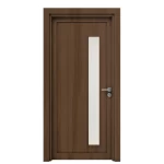 أبواب بريميوم خشبية فاخرة، لون بني غامق، مقاس 235 × 115 سم، سمك 6 سم، موديل GD05