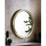 Circle Wall Mirrors Size 80x80x4 cm, Silver Color, Rope Design