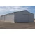 Steel Awning for Hangars with Corrugated Sheet Roof, Round Columns, Height 2.5 meter, Panel Width 2 meters