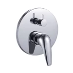 Shower Mixer Two Lines, Round Shape, Chrome Color