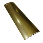 وصلة باركيه ألمنيوم T مسطح، الطول 240 سم، العرض 4 سم، لون ذهبى 