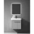 PVC Bathroom Washbasin, Ceramic Basin, Size 50 cm, Gray Color