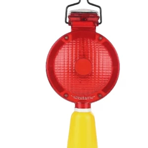 Road Lighting Flashlight Solar Powered 15×15×10 cm, 1.5 kg, Red | Safety Store