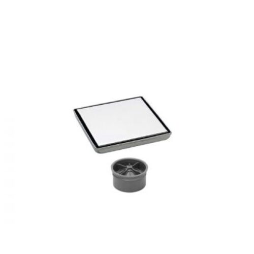 صفاية صرف للمياة مربع 10×10 سم لون كروم | N16.502