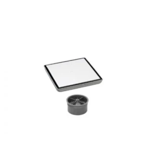 صفاية صرف للمياة مربع 10×10 سم لون كروم | N16.502