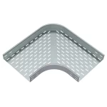 Aluminium 90 Degree Horizontal Cable Tray Bend, Inside Flange, 2.0mm Thickness, 100mm Side, 750mm Width | BAHRA