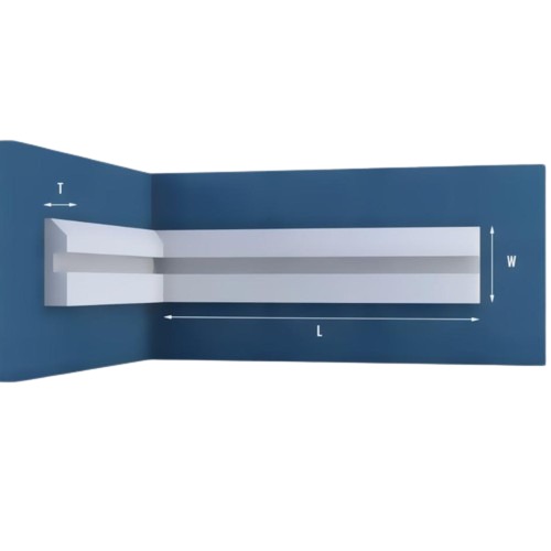 Skirting Foam Stone Exterior 27cm White | Luxury line