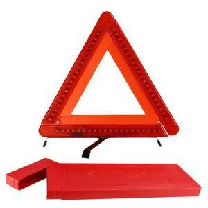 Reflective Traffic Warning Triangle Length 400mm Thickness 7mm Red, Plastic | Safety Store