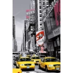 Wall mural for decoration cities design, Size 175 cm × 115 cm, gray color