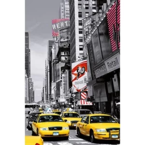 Wall Mural Cities Design 175 cm × 115 cm Gray Color | Balbaid Decor Company