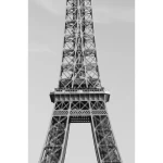 Mural image cities design, size 115×175cm, gray color