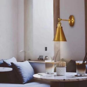 Modern Wall Lighting Strip 28x18 cm, Golden, Subtle Glow | Matkel Store