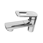 Washbasin Mixer With Movable Lever, Shinny Chrome Color, Maximum Pressure 15 bar