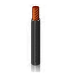 THHN/THWN Copper Cable PVC 105°C Insulation Al-Fanar company  Size 13.3 mm² Diameter 6.4  mm 600 Volt Length 500 feet Black Color