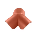 زاوية ثلاثية للقرميد الخرساني، مقاس 465×420 مم، لون أحمر مطفي اللمعة | مصنع الديار العتيقة