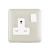 13 Amp 1 Gang Socket with DP Switch, Champagne Color, 7x7cm, 250V | SPECTRA