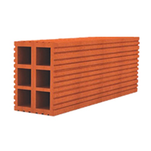 طوب احمر هولو 6 فتحات مقاس 40×20×15 سم | الخياط للطوب الأحمر