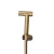 Practical Bidet Mixer in Rust-Resistant Steel 304, Equipped with 1.2m Hose, Size 7.25× 12.8 cm, Pressure 15 Bar, Matte Gold