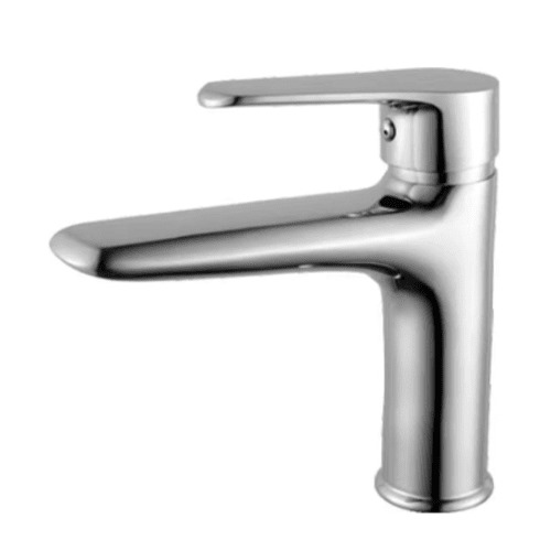 Short Automatic Wash Basin Mixer Brass, Chrome | Al Muhaidib Sanitary and Ceramic