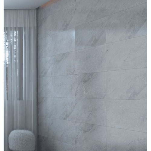 Matte Ceramic Wall Tiles 30x60 cm, Thickness 9 mm, Light Grey | Saudi Ceramics
