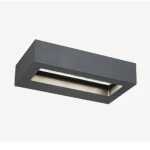 وحدة إضاءة حائط خارجية، أسود، ارتفاع 22 سم، عرض 4 سم