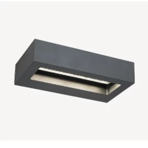 Outdoor Wall Lighting Unit 22 cm Height, 4 cm Width, Black | Abyat Company