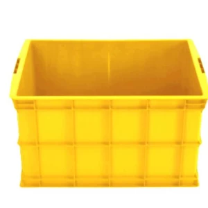 HDPE Multipurpose Storage Box 75×57×41 cm, Yellow | AL-FURIDI FACTORY FOR PLASTIC INDUSTRIES