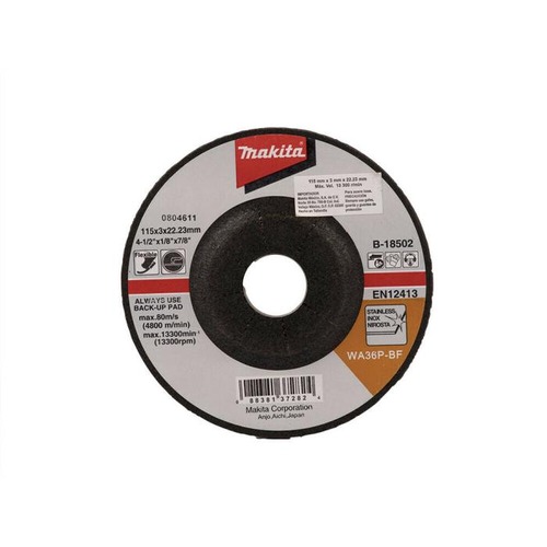 Depressed Center Cutting Cylinder 115×3×22 mm, Makita B-18502 | ARAB PROS COMPANY