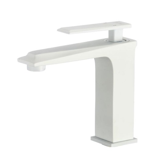 White Bathroom Washbasin Mixer Short, Durable Corrosion Resistant | Algafary Sanitary ware