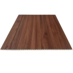 Wood Replacement For Facades Size 60 × 290 cm, Rectangle Shape, Dark brown color