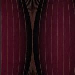 ورق جدران تصميم كلاسيك، لون اسود مع احمر داكن، مقاس 10 م×53 سم