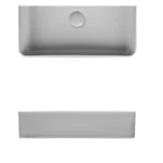 Ceramic Over Counter Wash Basin Surface Rectangular Shape 40.5×50.5×11 cm, Matte White