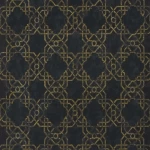 ورق حائط تصميم كلاسيك مقاس 10 م×0.53 م، لون اسود