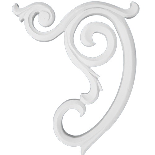 PU Foam Ceiling Decorations 24.4x30.7 cm, White Color | Zakharef Company