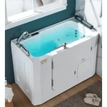 Luxurious Jacuzzi Bathtub With Door, Size 130×70 cm, Right Direction
