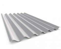 Corrugated Roof Sheet 0.35 mm Thickness, 2 Meters Length, White Color | Matkel Store