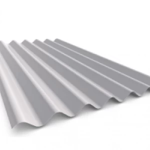 Corrugated Roof Sheet 0.35 mm Thickness, 2 Meters Length, White Color | Matkel Store