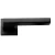 Separated Door Handle Black Color