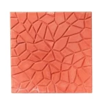 Modern design cement Floor Tiles, Size 40×40 cm, Height 5 cm, Light Red Color | Al-Sarif for Construction