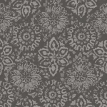 ورق جدران تصميم ورود، مقاس 10 م×50 سم، لون رمادي 