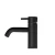 Washbasin Faucet Height 16.4 cm, Depth 12 cm, Matte Black