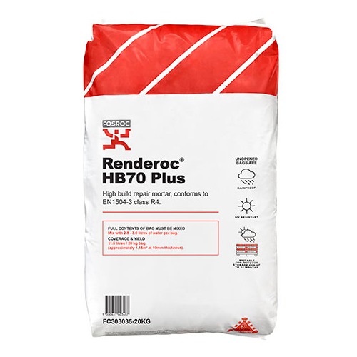 Non Shrink Repair Mortar Renderoc HB70 Plus 20 kg | Fosam Company Limited