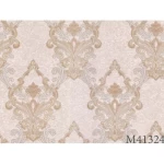 ورق جداري تصميم كلاسيك بيج، طول 10 م، عرض1.06م، موديل 41324