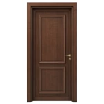 أبواب بريميوم بتصميم عصري، مقاس 235 × 115 سم، لون بني، سماكة 6 سم، موديل EX02