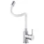 Moveable Sink Mixer White Neck Chrome Color | Al Muhaidib Sanitary and Ceramic - Image 2