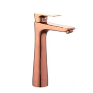 Automatic Washbasin Mixer Brass High Rose Gold Color, With Harab | Al Muhaidib Sanitary and Ceramic